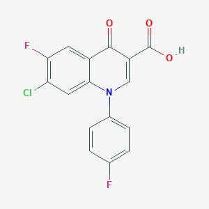 molecular formula C16H8ClF2NO3 B138908 7-氯-6-氟-1-(4-氟苯基)-4-氧代-1,4-二氢喹啉-3-羧酸 CAS No. 98105-79-4