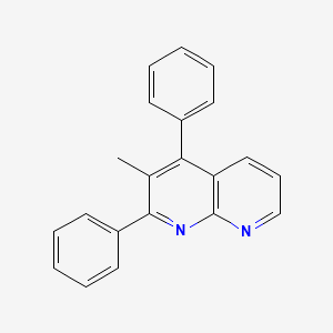 molecular formula C21H16N2 B13890855 3-methyl-2,4-diphenyl-1,8-Naphthyridine 