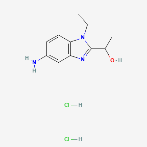1-(5-Amino-1-ethyl-1h-benzoimidazol-2-yl)-ethanol dihydrochloride