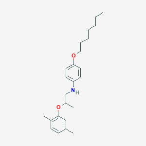 N-[2-(2,5-Dimethylphenoxy)propyl]-4-(heptyloxy)aniline