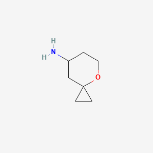 molecular formula C7H13NO B13890920 4-Oxaspiro[2.5]octan-7-amine 