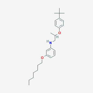 N-{2-[4-(Tert-butyl)phenoxy]propyl}-3-(heptyloxy)aniline