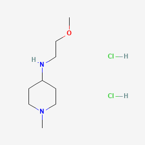 molecular formula C9H22Cl2N2O B1389099 (2-Methoxy-ethyl)-(1-methyl-piperidin-4-YL)-amine dihydrochloride CAS No. 1185294-08-9