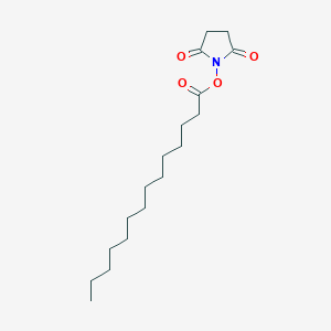 molecular formula C18H31NO4 B013891 2,5-Dioxopyrrolidin-1-YL tetradecanoate CAS No. 69888-86-4