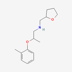 molecular formula C15H23NO2 B1389105 2-(2-Methylphenoxy)-N-(tetrahydro-2-furanylmethyl)-1-propanamine CAS No. 1040692-37-2