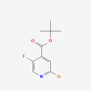 molecular formula C10H11BrFNO2 B13891071 Tert-butyl 2-bromo-5-fluoropyridine-4-carboxylate 