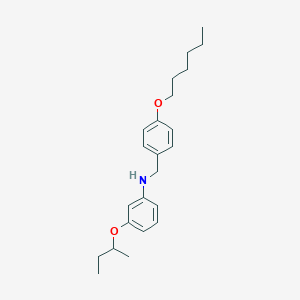 molecular formula C23H33NO2 B1389116 3-(Sec-butoxy)-N-[4-(hexyloxy)benzyl]aniline CAS No. 1040685-94-6