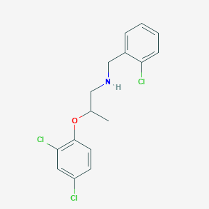 molecular formula C16H16Cl3NO B1389119 N-(2-Chlorobenzyl)-2-(2,4-dichlorophenoxy)-1-propanamine CAS No. 1040684-13-6
