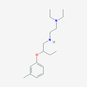 molecular formula C17H30N2O B1389120 N1,N1-diethyl-N2-[2-(3-methylphenoxy)butyl]-1,2-ethanediamine CAS No. 1040686-15-4