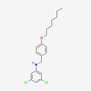 3,5-Dichloro-N-[4-(heptyloxy)benzyl]aniline