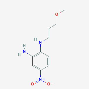 molecular formula C10H15N3O3 B13891251 1-N-(3-methoxypropyl)-4-nitrobenzene-1,2-diamine 