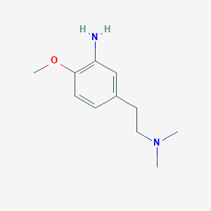 molecular formula C11H18N2O B13891262 5-(2-(Dimethylamino)ethyl)-2-methoxyaniline 