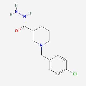 molecular formula C13H18ClN3O B1389133 1-(4-Chlorobenzyl)piperidine-3-carbohydrazide CAS No. 883518-44-3