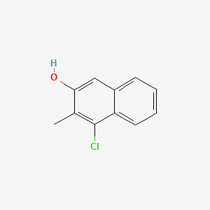 molecular formula C11H9ClO B13891335 4-Chloro-3-methyl-naphthalen-2-ol 