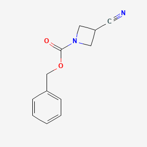 molecular formula C12H12N2O2 B1389135 Benzyl 3-cyanoazetidine-1-carboxylate CAS No. 288851-42-3