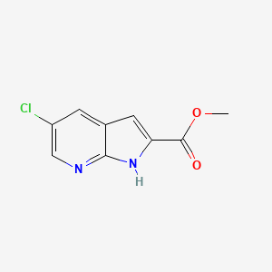 molecular formula C9H7ClN2O2 B1389136 methyl 5-chloro-1H-pyrrolo[2,3-b]pyridine-2-carboxylate CAS No. 952182-19-3
