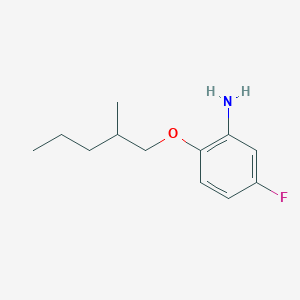 molecular formula C12H18FNO B1389142 5-Fluoro-2-[(2-methylpentyl)oxy]aniline CAS No. 946716-78-5