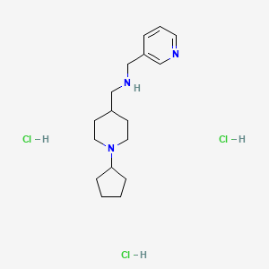 [(1-Cyclopentylpiperidin-4-yl)methyl]-(pyridin-3-ylmethyl)amine trihydrochloride