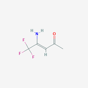 molecular formula C5H6F3NO B13891440 4-Amino-5,5,5-trifluoro-3-pentene-2-one 
