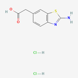 (2-Amino-benzothiazol-6-YL)-acetic acid dihydrochloride