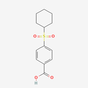 molecular formula C13H16O4S B13891531 4-Cyclohexylsulfonylbenzoic acid 