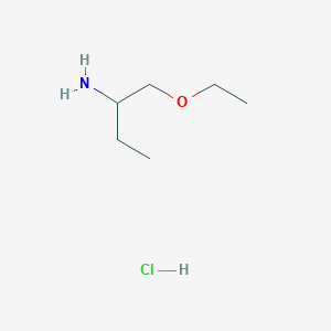 molecular formula C6H16ClNO B1389154 1-(Ethoxymethyl)propylamine hydrochloride CAS No. 69450-89-1