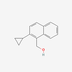 molecular formula C14H14O B13891593 (2-Cyclopropylnaphthalen-1-yl)methanol 