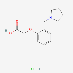 [2-(Pyrrolidin-1-ylmethyl)phenoxy]-acetic acid hydrochloride