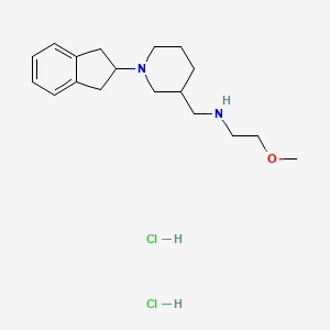 N-{[1-(2,3-Dihydro-1H-inden-2-YL)piperidin-3-YL]-methyl}-2-methoxyethanamine dihydrochloride