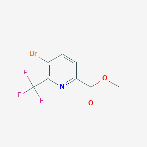 molecular formula C8H5BrF3NO2 B13891646 Methyl 5-bromo-6-(trifluoromethyl)picolinate 