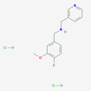 (4-Fluoro-3-methoxybenzyl)-(pyridin-3-ylmethyl)amine dihydrochloride