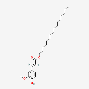 molecular formula C26H42O4 B13891670 Hexadecyl ferulate CAS No. 64190-80-3