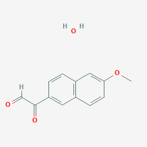 molecular formula C13H12O4 B1389170 6-Methoxy-2-naphthylglyoxal hydrate CAS No. 745783-88-4