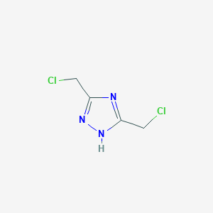molecular formula C4H5Cl2N3 B13891701 3,5-bis(chloromethyl)-1H-1,2,4-Triazole 