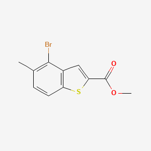 molecular formula C11H9BrO2S B13891725 Methyl 4-bromo-5-methylbenzo[b]thiophene-2-carboxylate CAS No. 154650-17-6