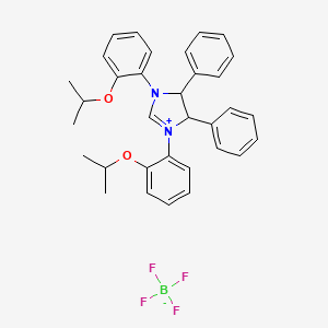 molecular formula C33H35BF4N2O2 B13891820 (4S,5S)-1,3-Bis(2-isopropoxyphenyl)-4,5-diphenyl-4,5-dihydro-1H-imidazol-3-ium tetrafluoroborate 