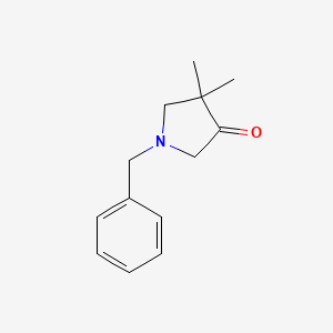 molecular formula C13H17NO B13891824 1-Benzyl-4,4-dimethyl-pyrrolidin-3-one 