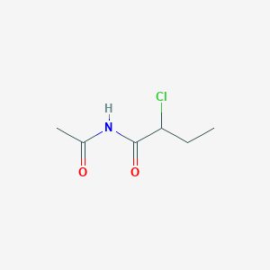 molecular formula C6H10ClNO2 B13891848 N-acetyl-2-chlorobutanamide 