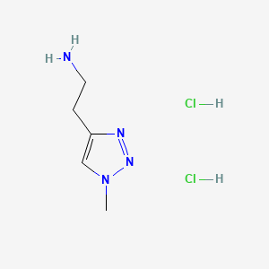 molecular formula C5H12Cl2N4 B13891872 2-(1-Methyltriazol-4-yl)ethanamine;dihydrochloride 