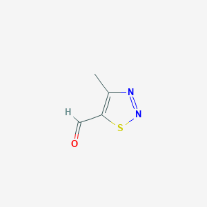 molecular formula C4H4N2OS B138919 4-Methyl-1,2,3-thiadiazole-5-carbaldehyde CAS No. 127108-66-1