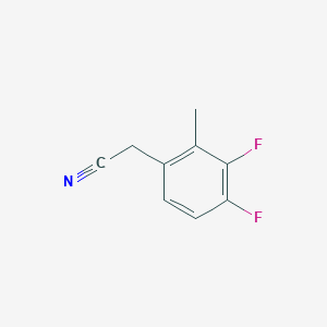 molecular formula C9H7F2N B13891981 2-(3,4-Difluoro-2-methylphenyl)acetonitrile 