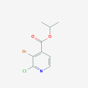 molecular formula C9H9BrClNO2 B13892035 Isopropyl 3-bromo-2-chloroisonicotinate 