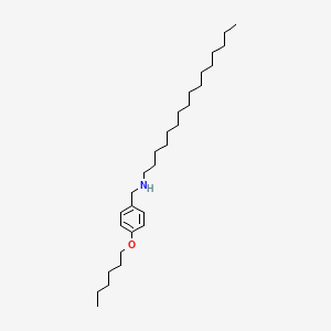 molecular formula C29H53NO B1389204 N-[4-(Hexyloxy)benzyl]-1-hexadecanamine CAS No. 1040689-01-7