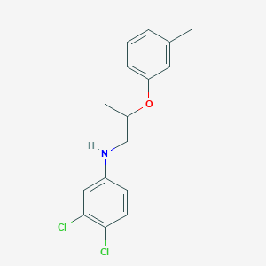 molecular formula C16H17Cl2NO B1389205 3,4-Dichloro-N-[2-(3-methylphenoxy)propyl]aniline CAS No. 1040688-80-9