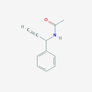 molecular formula C11H11NO B13892055 N-(1-Phenylprop-2-yn-1-yl)acetamide CAS No. 123772-66-7