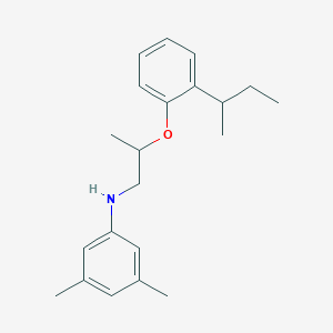 molecular formula C21H29NO B1389207 N-{2-[2-(Sec-butyl)phenoxy]propyl}-3,5-dimethylaniline CAS No. 1040687-05-5