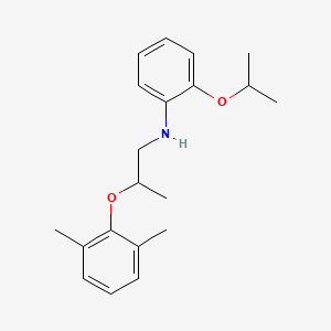 B1389208 N-[2-(2,6-Dimethylphenoxy)propyl]-2-isopropoxyaniline CAS No. 1040683-57-5