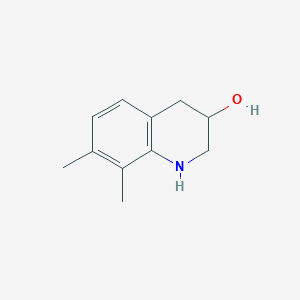 molecular formula C11H15NO B13892112 7,8-Dimethyl-1,2,3,4-tetrahydroquinolin-3-ol 