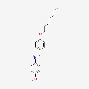 molecular formula C21H29NO2 B1389212 N-[4-(Heptyloxy)benzyl]-4-methoxyaniline CAS No. 1040688-06-9