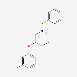 molecular formula C18H23NO B1389216 N-Benzyl-2-(3-methylphenoxy)-1-butanamine CAS No. 1040689-24-4